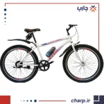 دوچرخه چارپ سایز 24 تک سرعت رنگ سفید (فیلم دارد)