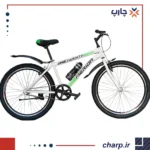 دوچرخه سایز 24 تک سرعت طرح مریدا  سفیدسبز (فیلم دارد)