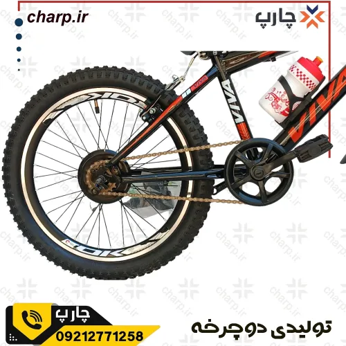 دوچرخه سایز 20 طرح ویوا مشکی تک سرعت